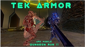 TEK ARMOR MAKING DONE ! DUNGEON RUN WITH CANARY ARK MOBILE MULTIPLAYER