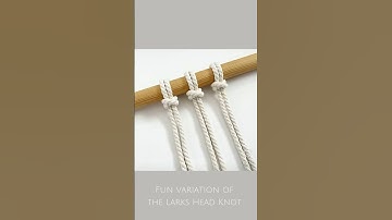 Another fun macrame knot! #macrame #macrametutorial #macrameknots #knots #diy