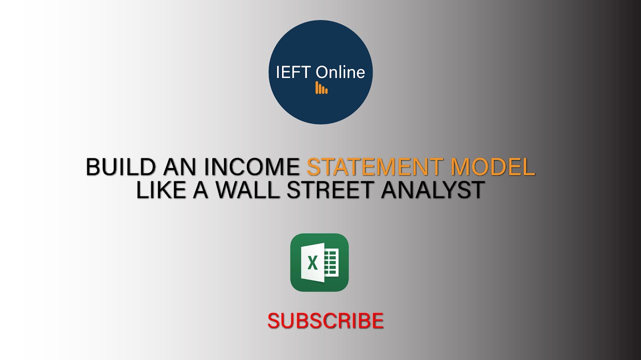 Build An Income Statement Model Like A Wall Street Analyst - YouTube
