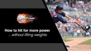 5 Ways to hit for more power (without lifting weights) | Baseball hitting tips