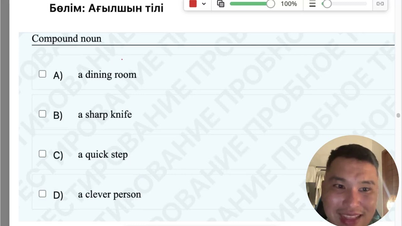ЖАҢА ФОРМАТ ҰБТ 2025 жылы / Ағылшын тілі / 13шi нұсқа