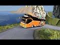 the bus almost went into a ravine !!! the most dangerous road in the world - Euro Truck Simulator 2