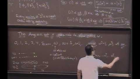 Real Analysis, Lecture 26: Ordinal Numbers and Transfinite Induction