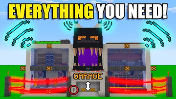 I Built a FULLY Working SMART HOUSE With a WORKING GARAGE in Minecraft!