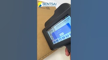 Bentsai B35 handheld printer on a conveyor line for photoelectric sensor printing😊
