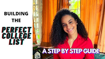 How to Build THE PERFECT College List + FREE RESOURCE