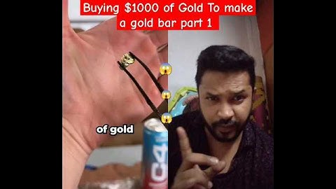 Buying $1000 of Gold To make a gold bar part 1 #shorts #gold