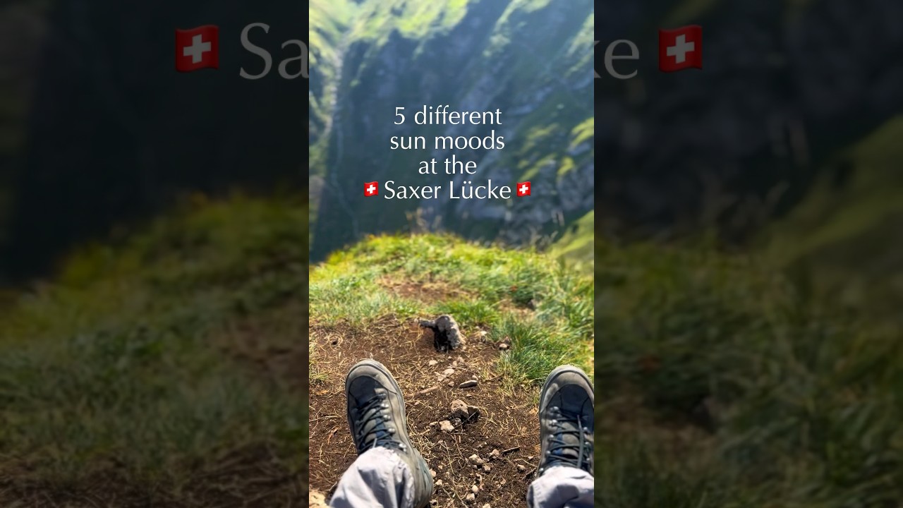 🇨🇭 5 sun moods at Saxer Lücke 