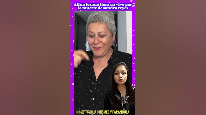 Alina lozano llora en vivo por el fallecimiento de sandra reyes #SandraReyes #actriz