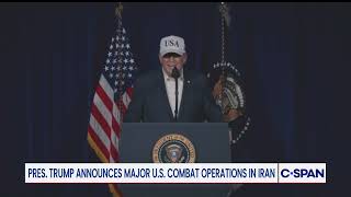 President Trump Announces Major Us Combat Operations In Iran