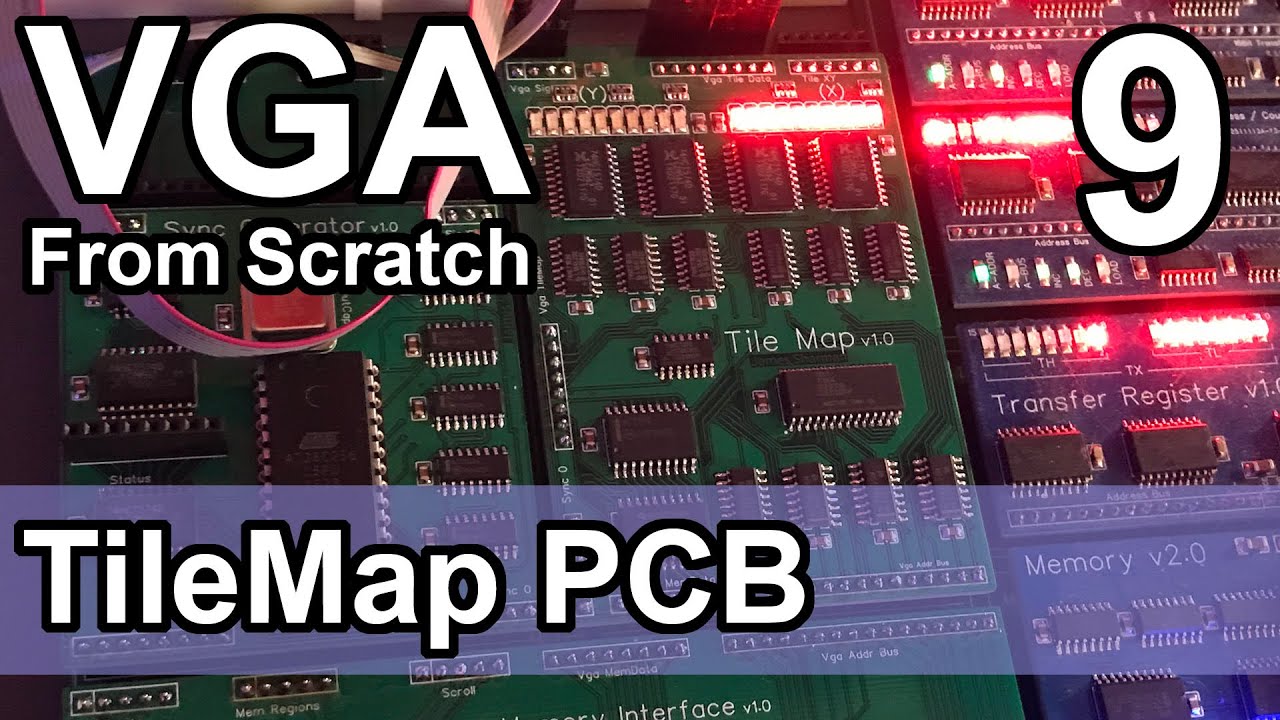 Tilemap (Framebuffer) PCB - VGA from Scratch - Part 9