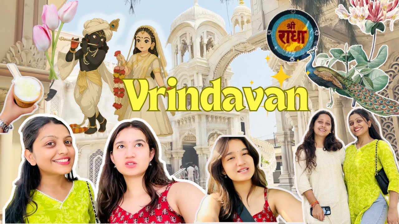 Vrindavan Vlog 🦚🪷✨|| Banke Bihari ji ke darshan🥹❤️ || Priyaa bishtt vlog ||