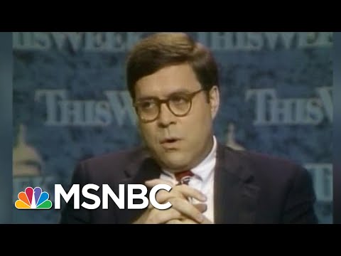 William Barr Record Of Deception For Bush Calls Credibility Into Question | Rachel Maddow | MSNBC