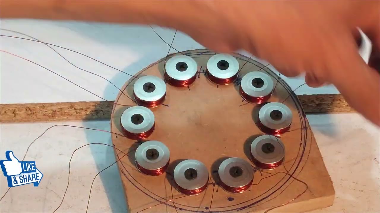 How To Make FREE ENERGY GENERATOR Using 10 Magnets Diy Experiment | 4.5 Liberty Engine