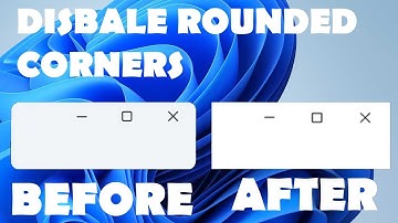 How to Disable Rounded corners on Windows 11