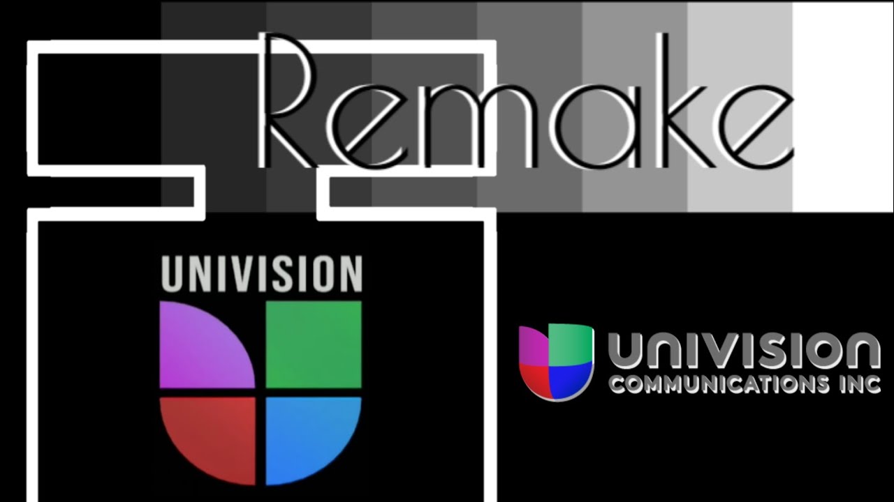 Univision (1990) REMAKE - I did the dotted background but it didn't render so idfk lmfao
