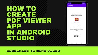How to create  Pdf Viewer App in android | pdf viewer | using pdf viewer library|simple pdf viewer