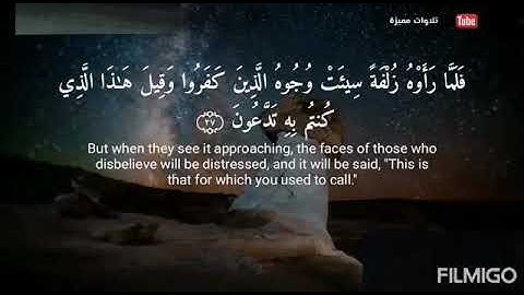 سورة الملك (٢٧) إلى (٣٠) ناصر الجهضمي