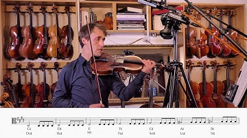 Viola C♯ melodic minor scale, Play through (♩ = 80)  STUDENT