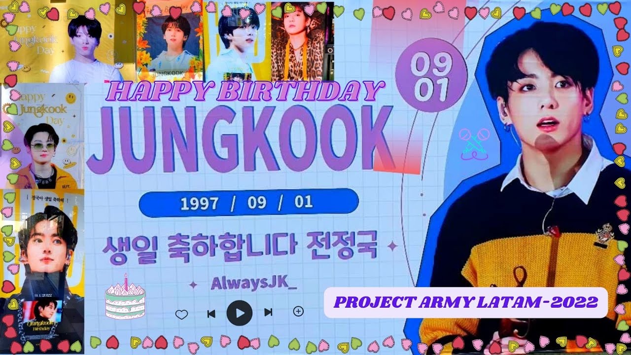 Happy Birthday JUNGKOOK🐰(방탄 소년단) Project of L-ARMY 💜 - YouTube