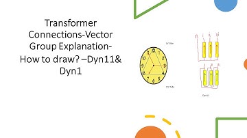Transformer Connections-Vector Group Explanation| How to draw? –Dyn11& Dyn1