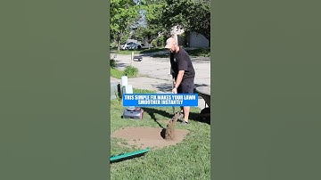 How to Use a Lawn Leveling Rake (Don’t Use Sand!) #shorts