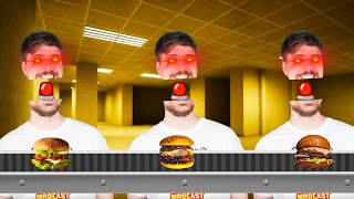 😈!! EVIL Mr. BEAST In The BACKROOMS !! 😈 #mrbeast #burger #whopper