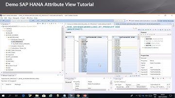 SAP S4 HANA Attribute View Tutorial