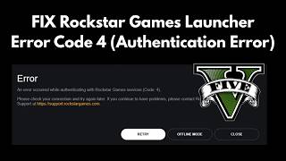 Rockstar Games Launcher Error Code 4 Fix (2026) | 100% Working Method