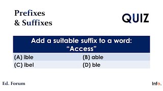 Prefixes & Suffixes Explained with QUIZ