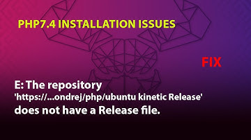 UBUNTU FIX: E: The repository ondrej/php/ubuntu kinetic Release
