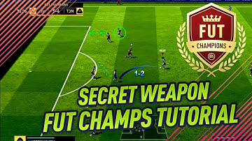 FIFA 18 MY SECRET ATTACKING WEAPON TUTORIAL - HOW TO CREATE GOAL CHANCES in FUT CHAMPIONS!