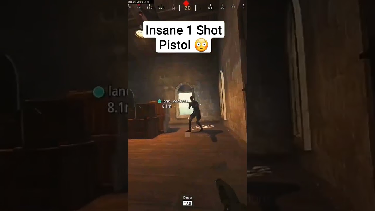 Insane 1 Shot Pistol Kill!