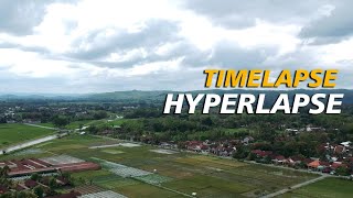 Timelapse Hyperlapse Suasa Pedesaan - Stock Video Footage Aerial Drone Desa