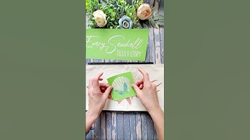DIY using stencils and chalk paste every sea shell tells a story