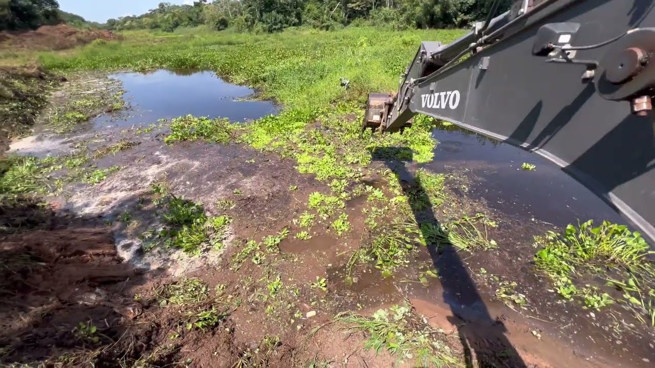 OLHA O ALCANCE DESSE GANCHO LIMPANDO O RIO 🌿💪