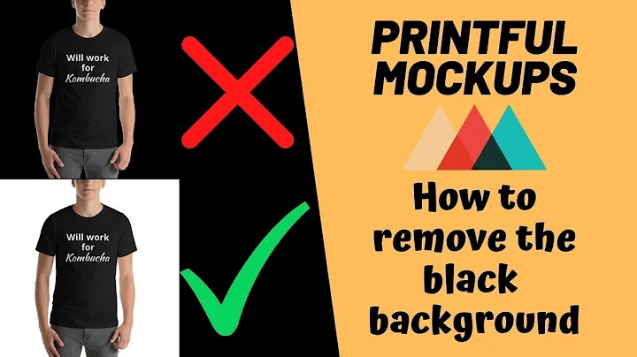 Printful Mockups: Removing the Black Background on Transparent Images