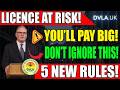 🚨 UK Driving Licence Alert  5 New DVLA Rules Explained  Avoid Costly Mistakes NOW