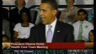 Obama Holds Town Hall Meeting on Healthcare - Bloomberg