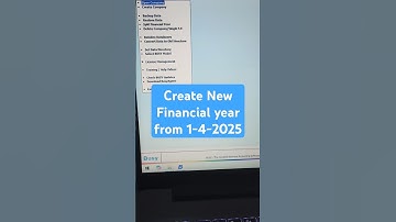 Create New Financial year from 1 april 2025 in busy accounting software. #busyaccountingsoftware