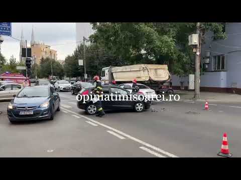 Accident in intersectie la Timisoara