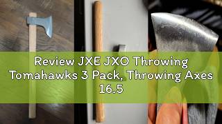 Review JXE JXO Throwing Tomahawks 3 Pack, Throwing Axes 16.5 Beech Handle for Axe Throwing