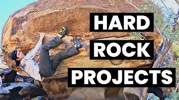 Ep.25 - Outdoor Boulder Projecting! - V0-V5 Rock Climbing in Arizona