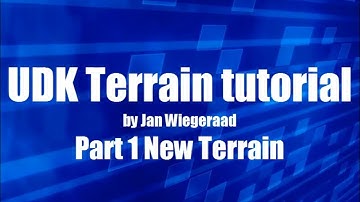 UDK terrain tutorial part 1 new terrain