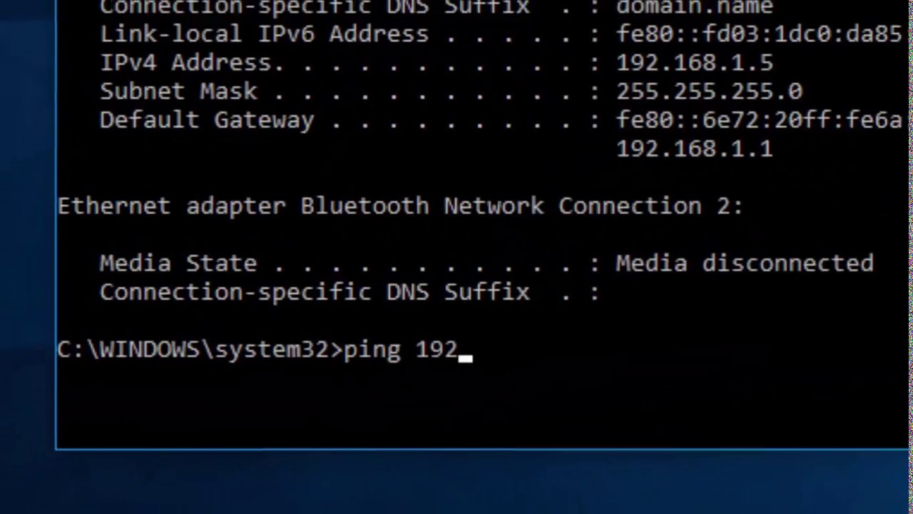 How To Ping Your Privet And Public Ip Address Windows 10 Youtube