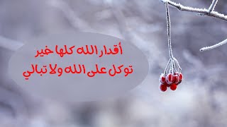 أقدار الله كلها خير - توكل على الله ولا تبالي