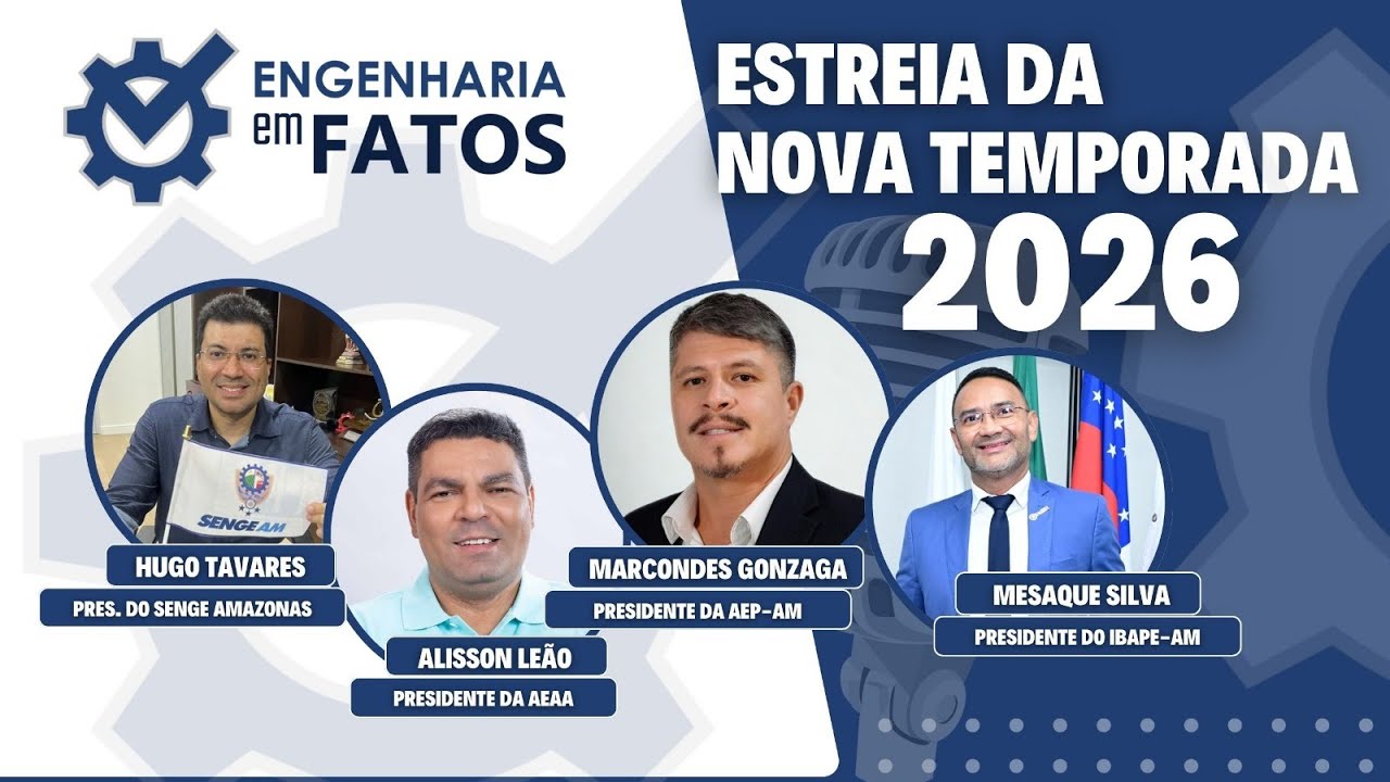 Nova temporada do Engenharia Em Fatos 2026 - Ep. 37
