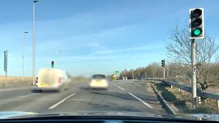 Cambridge, Milton roundabout from Cambridge to A14E Newmarket 4th exit