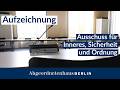 68 Sitzung Des Ausschusses Für Inneres Sicherheit Und Ordnung Am 09 03 2026 68 Sitzung Des Ausschusses Für Inneres Sicherheit Und Ordnung Am 09 03 2026