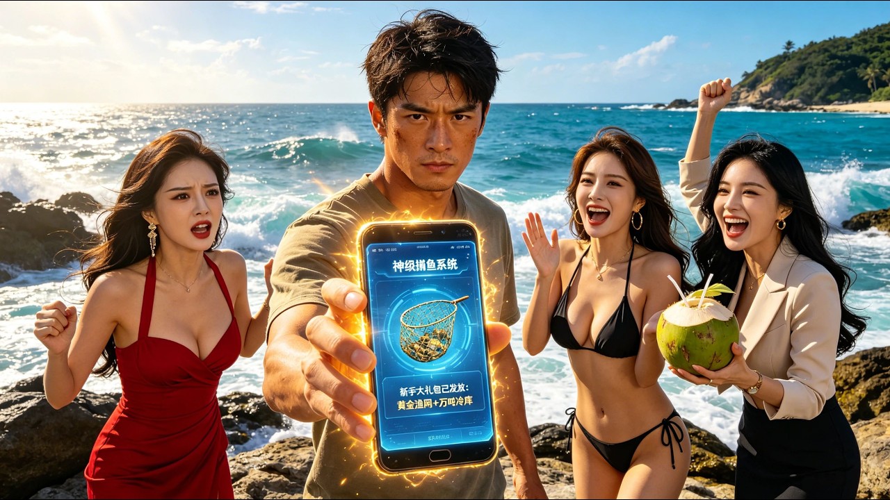 輟學窮小子獲捕魚系統，荒島逆襲打臉前任